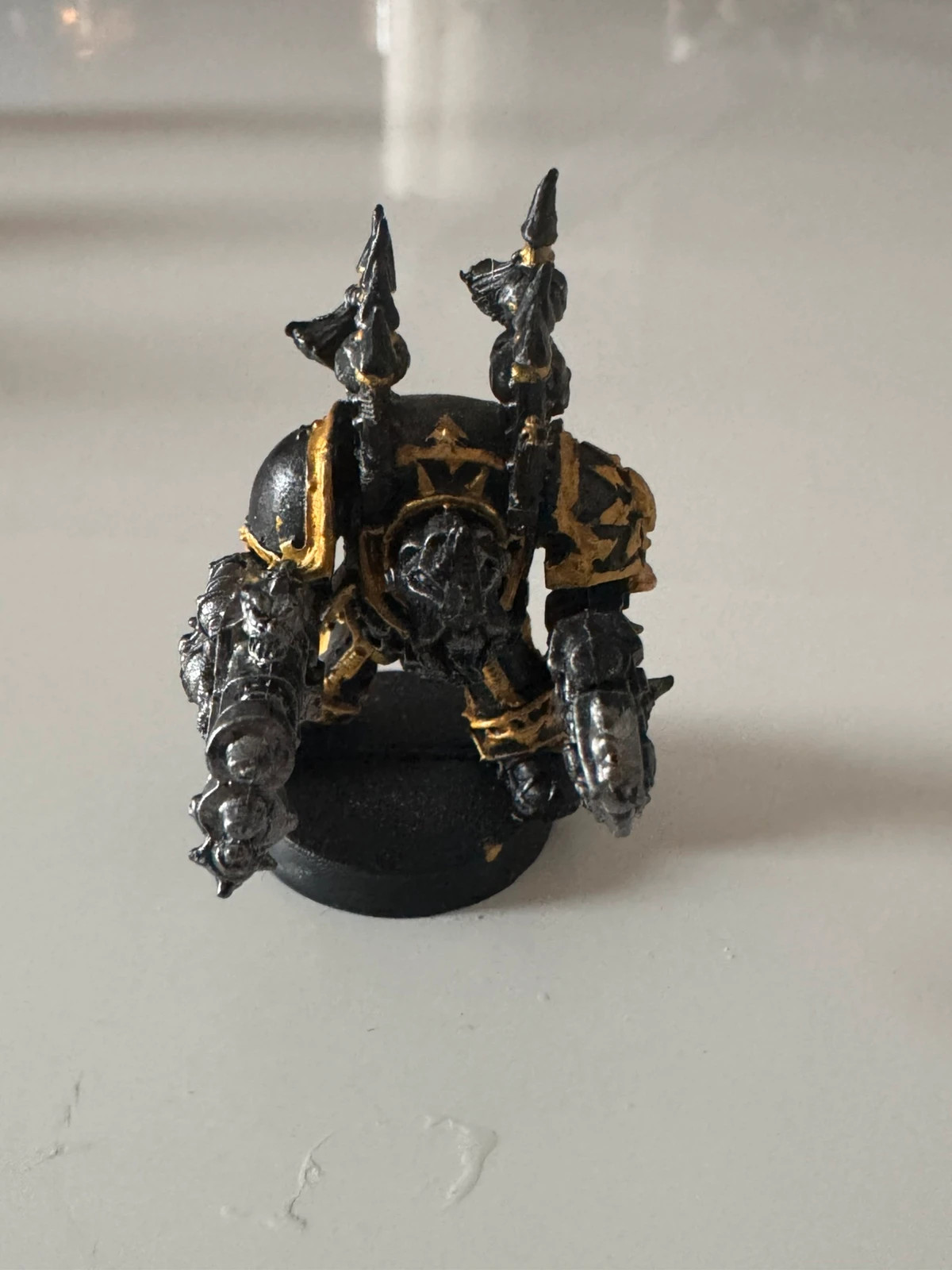 Warhammer 40k Terminator Lance Flamme Iron Warriors Chaos en métal – Warhammer 2