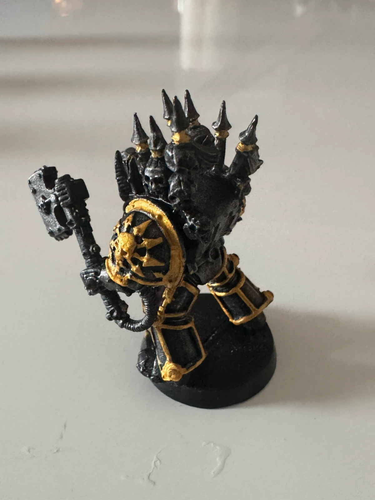 Warhammer 40k Terminator Lance Flamme Iron Warriors Chaos en métal – Warhammer 4