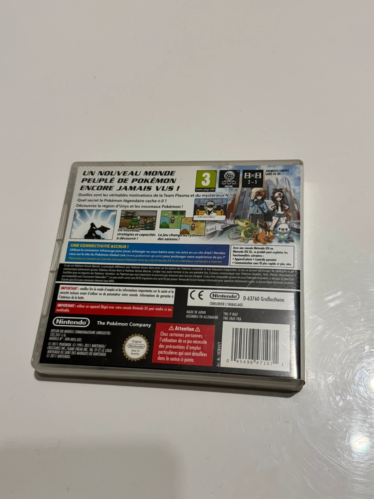 Jeux Ds Version Blanche Originale et complète 2
