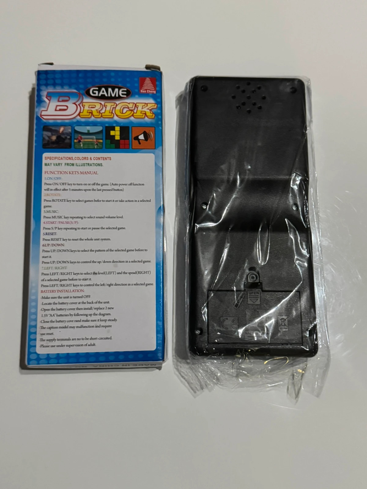 Mini console de jeux portable brique – game brick – taille Prématuré, jusqu'à 44cm 3