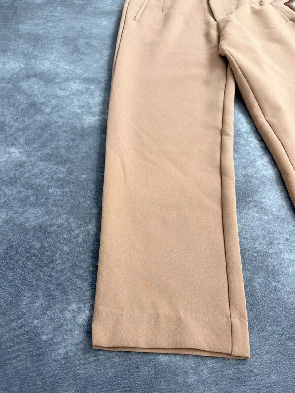 High Waisted Beige Trousers Luxury Chino Pants Straight Leg Casual Formal Office Wear🌺 – Stradivarius – taille M / 38 / 10 2