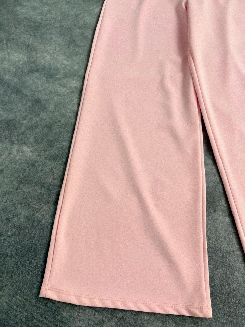 Pantalones flare rosa mujeres Y2K aesthetic chic elegante casual trousers🌺 – Vintage Dressing – taille M / 38 / 10 2