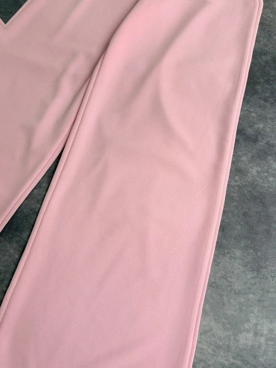 Pantalones flare rosa mujeres Y2K aesthetic chic elegante casual trousers🌺 – Vintage Dressing – taille M / 38 / 10 3