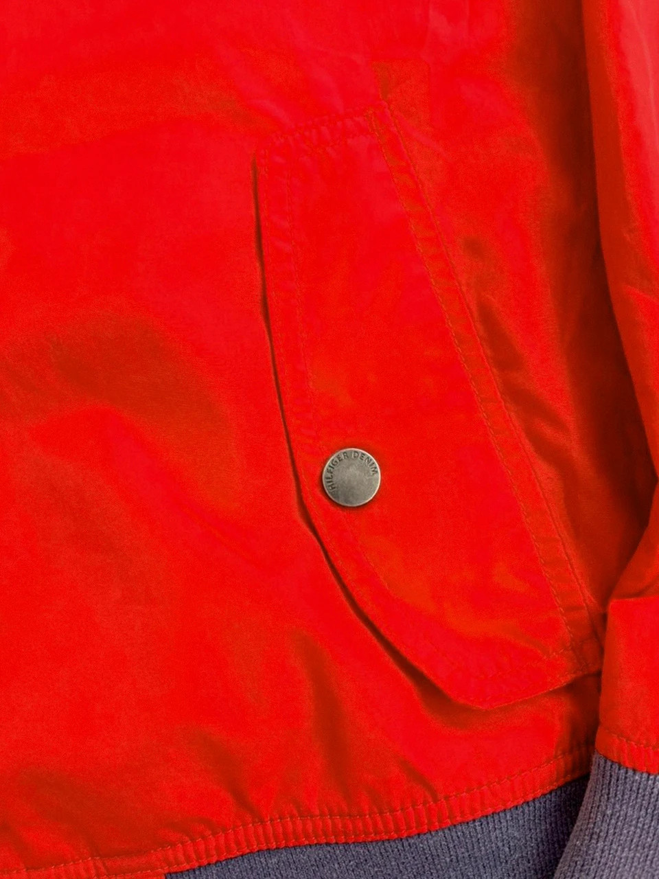 Bomber Jacket Red Tommy Hilfiger Denim S Vintage Streetwear Zip🌺 – Tommy Hilfiger – taille S 5