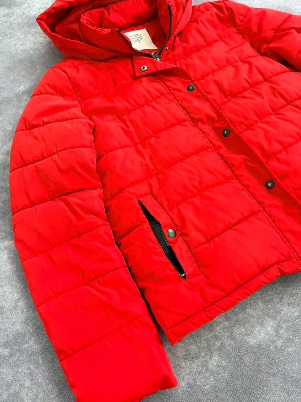 Puffer Jacket Hooded Womens Red Green Coast S Winter Coat🌺 – Green Coast – taille S / 36 / 8 2