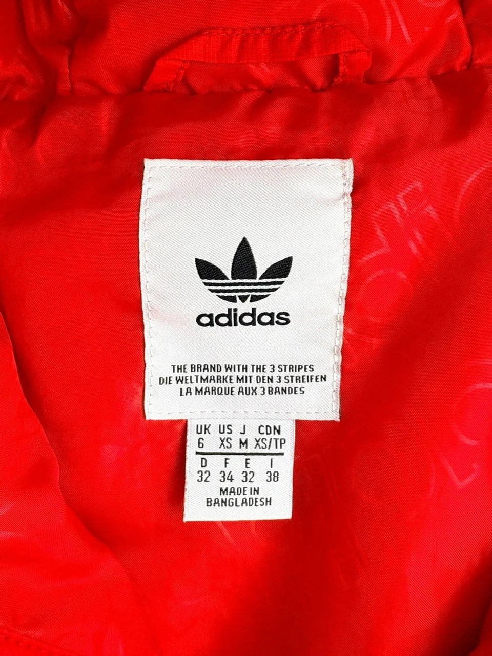 Puffer Jacket adidas Vintage Classic Style Red Original 90s Old Money 🌺 – adidas – taille S 5