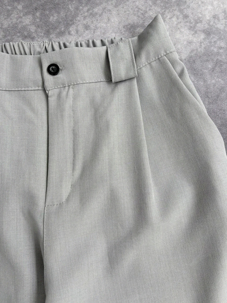 Pantalones elegantes rectos de cintura alta gris minimalistas formales para mujer🌺 – Vintage Dressing – taille M / 38 / 10 4