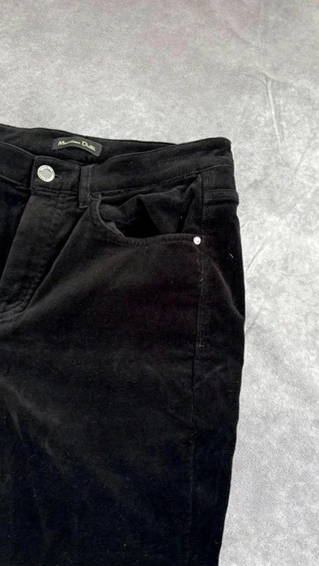 Pantalones negros Massimo Dutti slim fit básicos elegantes casuales para hombres – Massimo Dutti – taille S 4