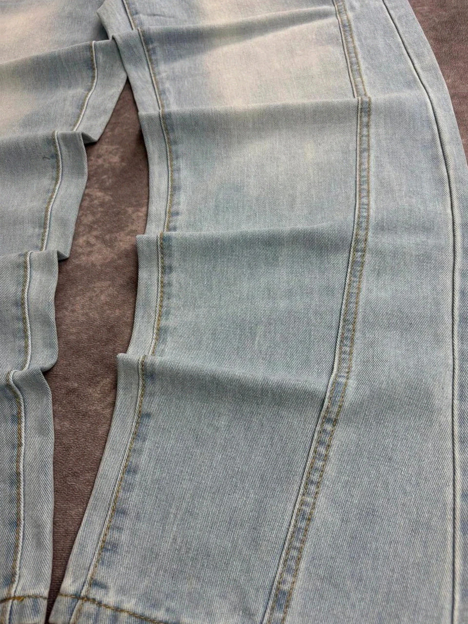 Vintage jeans light wash wide leg straight denim retro unisex baggy pants🌺 – Vintage Dressing – taille M 3