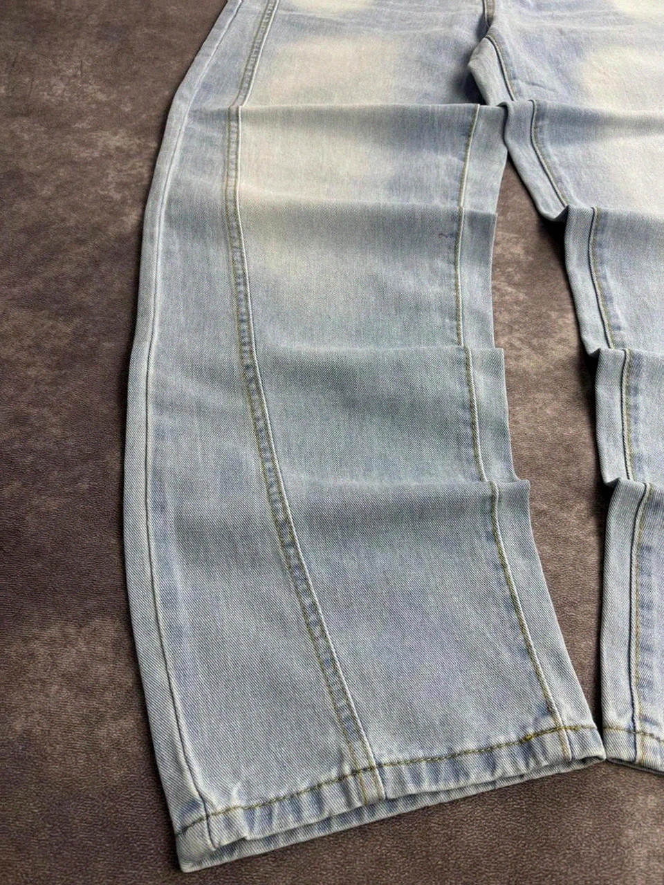 Vintage jeans light wash wide leg straight denim retro unisex baggy pants🌺 – Vintage Dressing – taille M 2