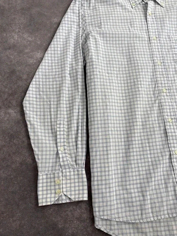 Camisa Lacoste de cuadros blanca azul con logo cocodrilo vintage casual🌺 – Lacoste – taille 42 cm 2