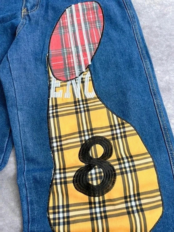 Baggy patchwork Y2K pants Retrostyle Streetwear Vintage Hip Hop 2000's japan archive🌺 – Japan Style – taille L 4