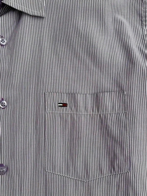 Camisa Tommy Hilfiger Mens Micro Striped Long Sleeve Button Down Fit Classic Size XL🌺 – Tommy Hilfiger – taille XL 4