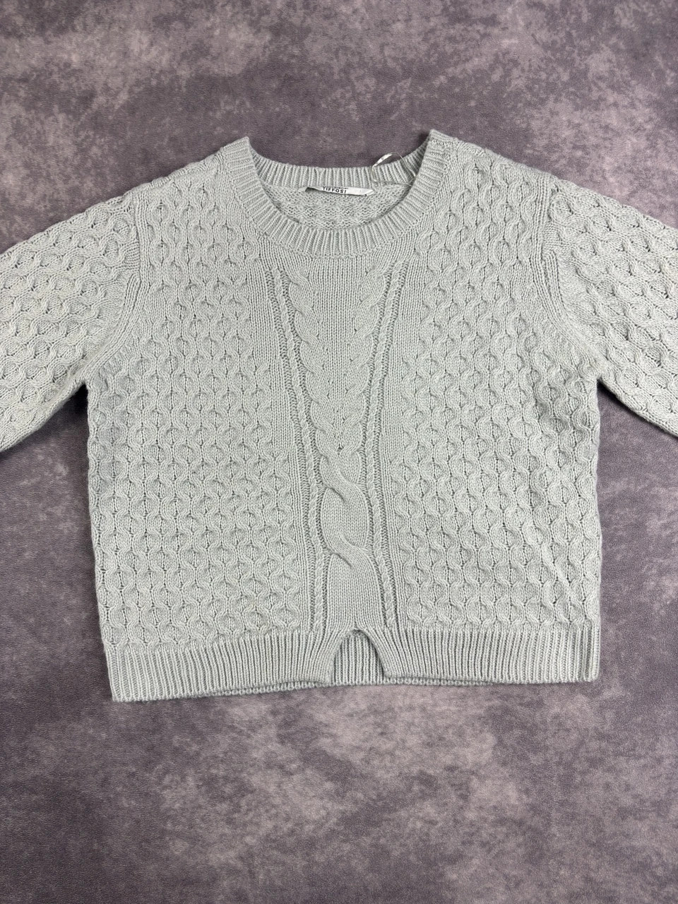 Tiffosi Grey Cable Knit Sweater Size S Cozy Vintage Casual Streetwear – Vintage Dressing – taille S 5
