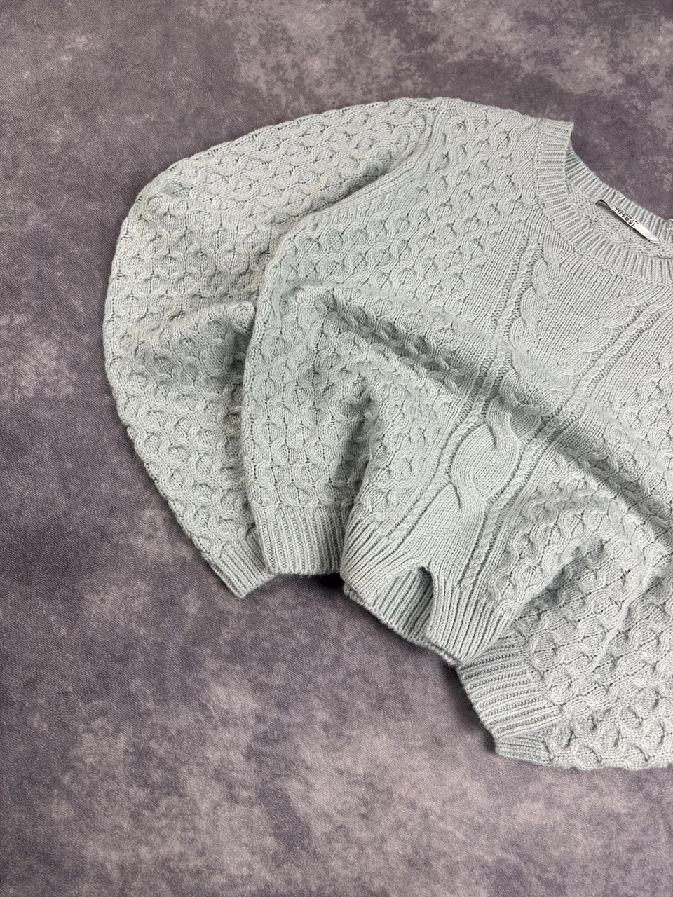 Tiffosi Grey Cable Knit Sweater Size S Cozy Vintage Casual Streetwear – Vintage Dressing – taille S 3