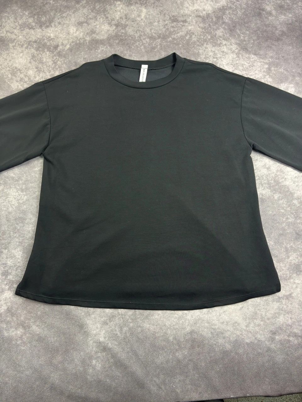 Black New Collection 3/4 Sleeve Minimalist Streetwear T-Shirt Straight Fit Casual Basic Tee – Vintage Dressing – taille Taille unique 5