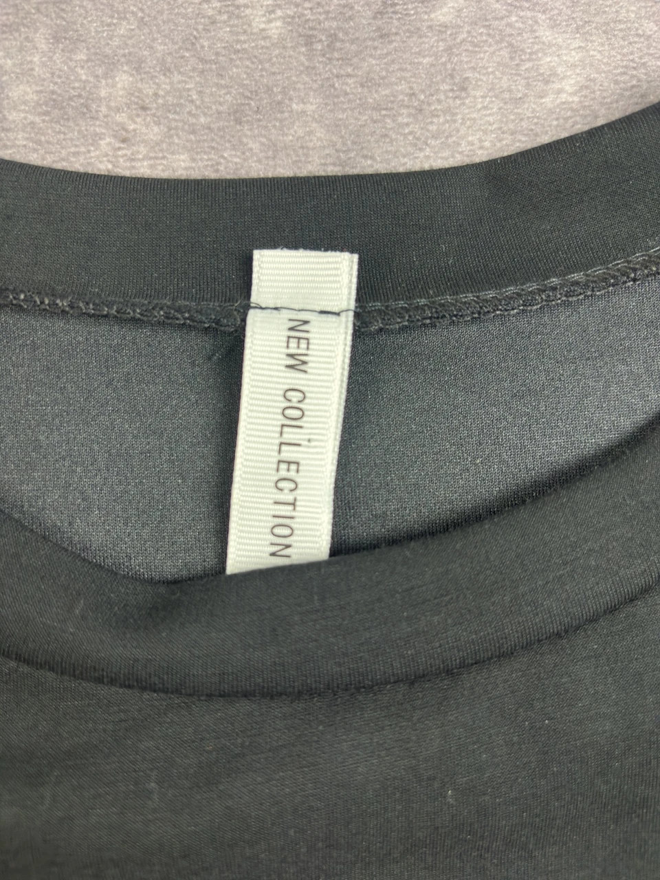 Black New Collection 3/4 Sleeve Minimalist Streetwear T-Shirt Straight Fit Casual Basic Tee – Vintage Dressing – taille Taille unique 4