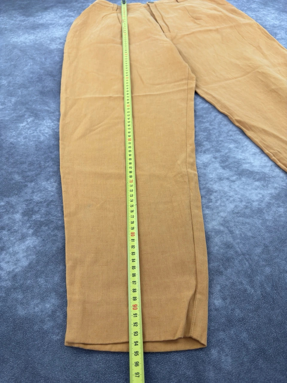 Burberrys of London Tan Linen Blend Tailored Trousers Classic Straight Leg Size 44 Vintage Elegant – Burberrys of London – taille S 4