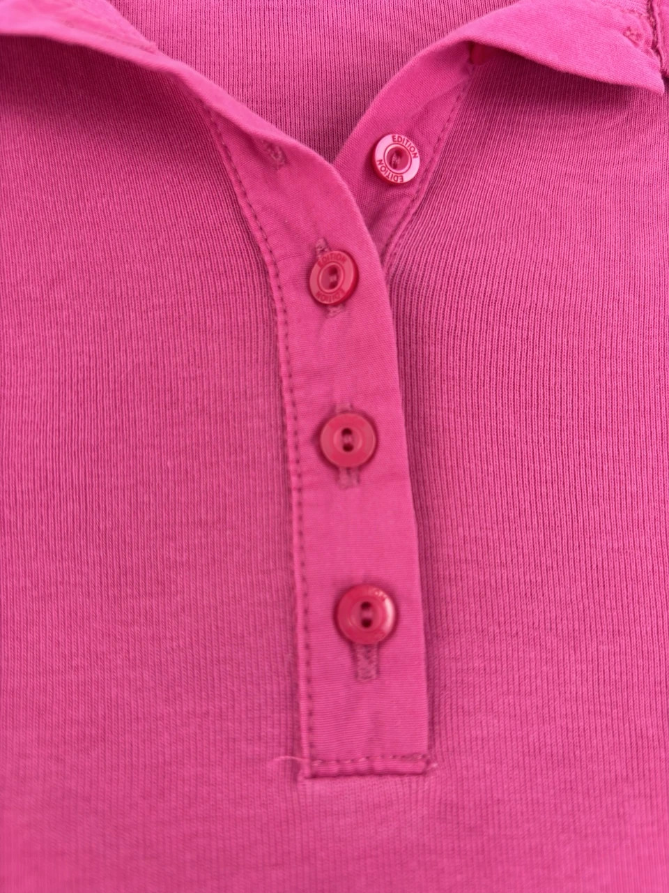 Gerry Weber Edition Pink Fuchsia Embroidered Star Polo Shirt Short Sleeve Casual Vintage – Gerry Weber edition – taille XL 5