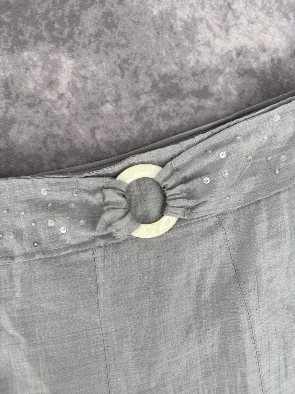 Gerry Weber Light Grey Linen Blend Midi Skirt Size 40 – Gerry Weber – taille L / 40 / 12 4