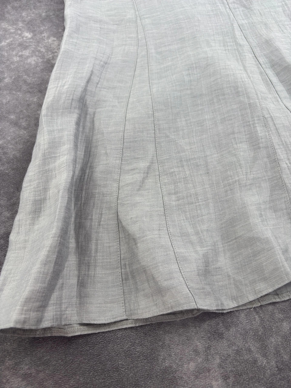 Gerry Weber Light Grey Linen Blend Midi Skirt Size 40 – Gerry Weber – taille L / 40 / 12 2