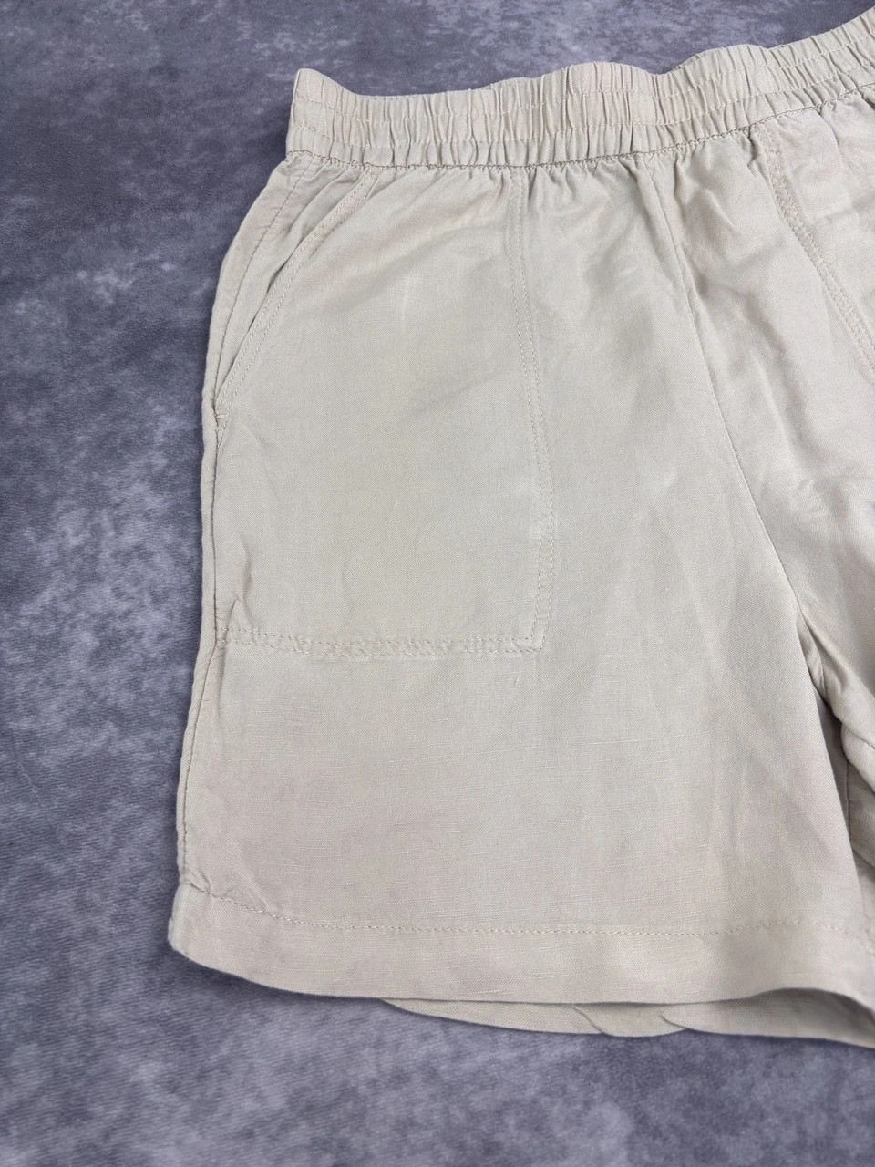 Tom Tailor Beige Linen Blend Casual Summer Shorts Size 36 – Tom Tailor – taille M 2