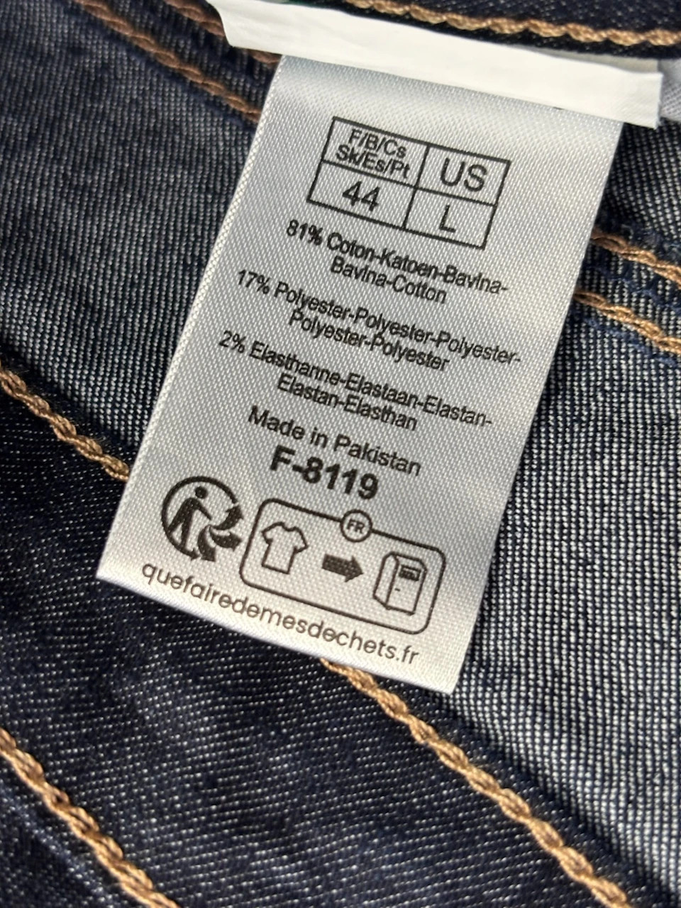Women’s Dark Blue High Waist Bootcut Jeans Size L – Vintage Dressing – taille L / 40 / 12 3