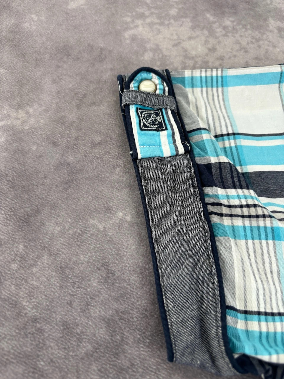 Geographical Norway Plaid Short Sleeve Shirt Xl Blue White Grey Streetwear Vintage – Geographical Norway – taille XL 4
