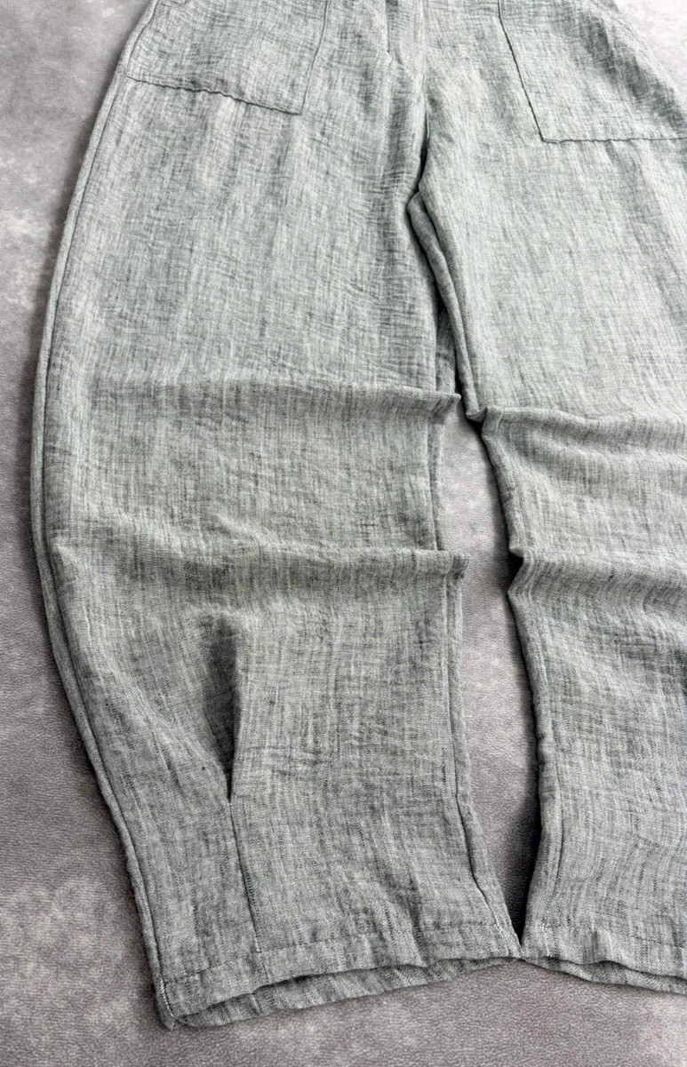 Grey Wide Leg pants Casual High Waisted Summer Comfortable Breathable Loose Fit Style🌺 – taille M / 38 / 10 2