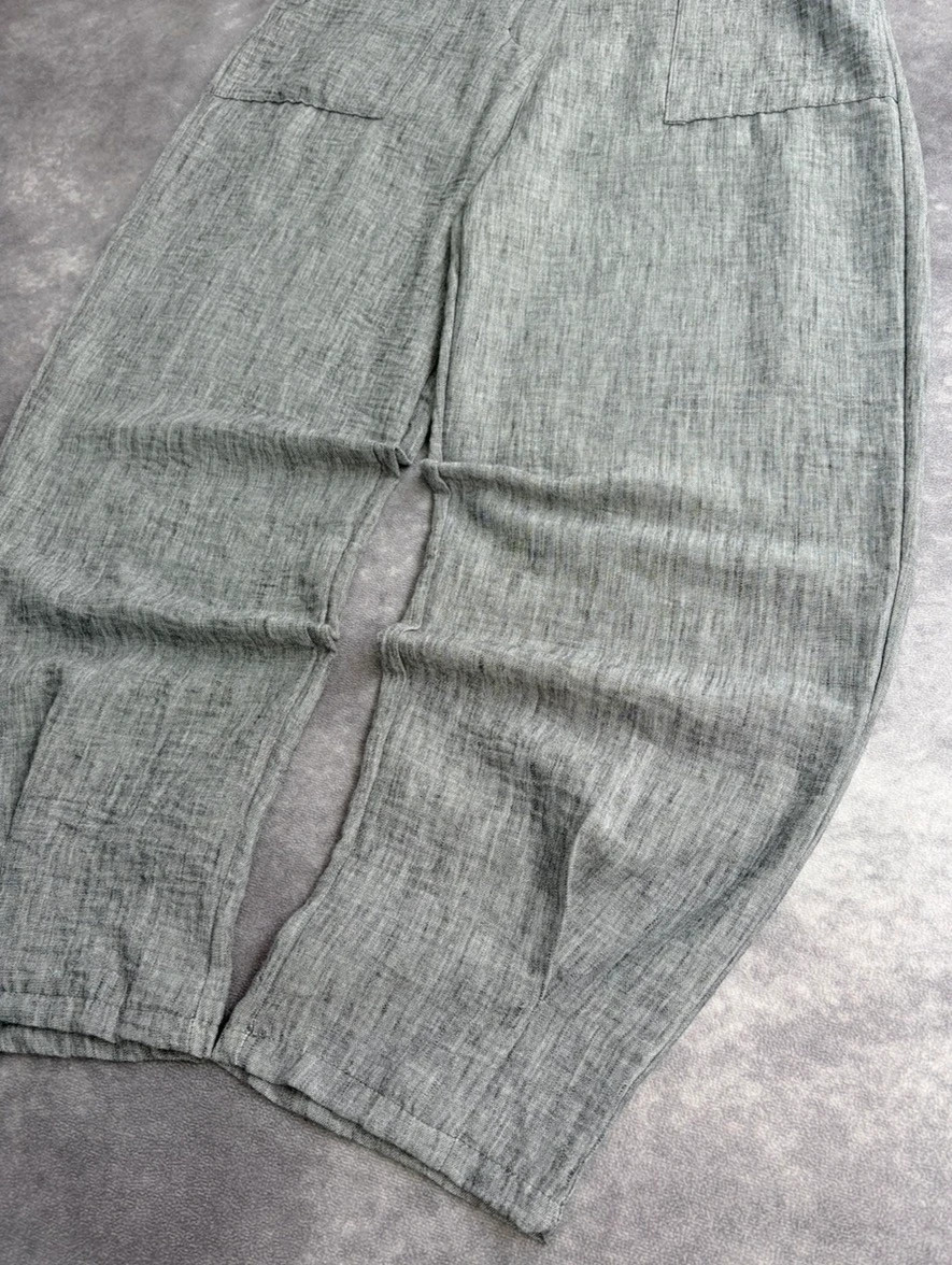 Grey Wide Leg pants Casual High Waisted Summer Comfortable Breathable Loose Fit Style🌺 – taille M / 38 / 10 3