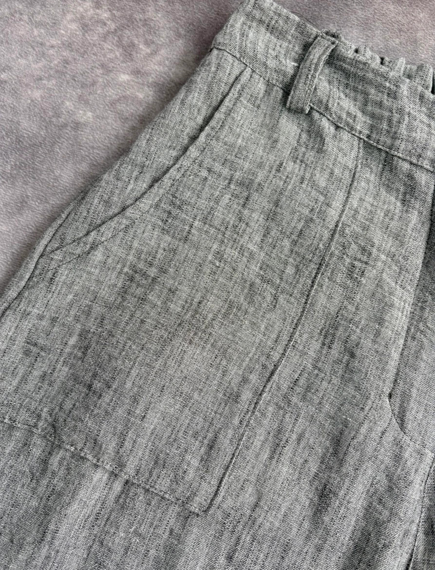 Grey Wide Leg pants Casual High Waisted Summer Comfortable Breathable Loose Fit Style🌺 – taille M / 38 / 10 5