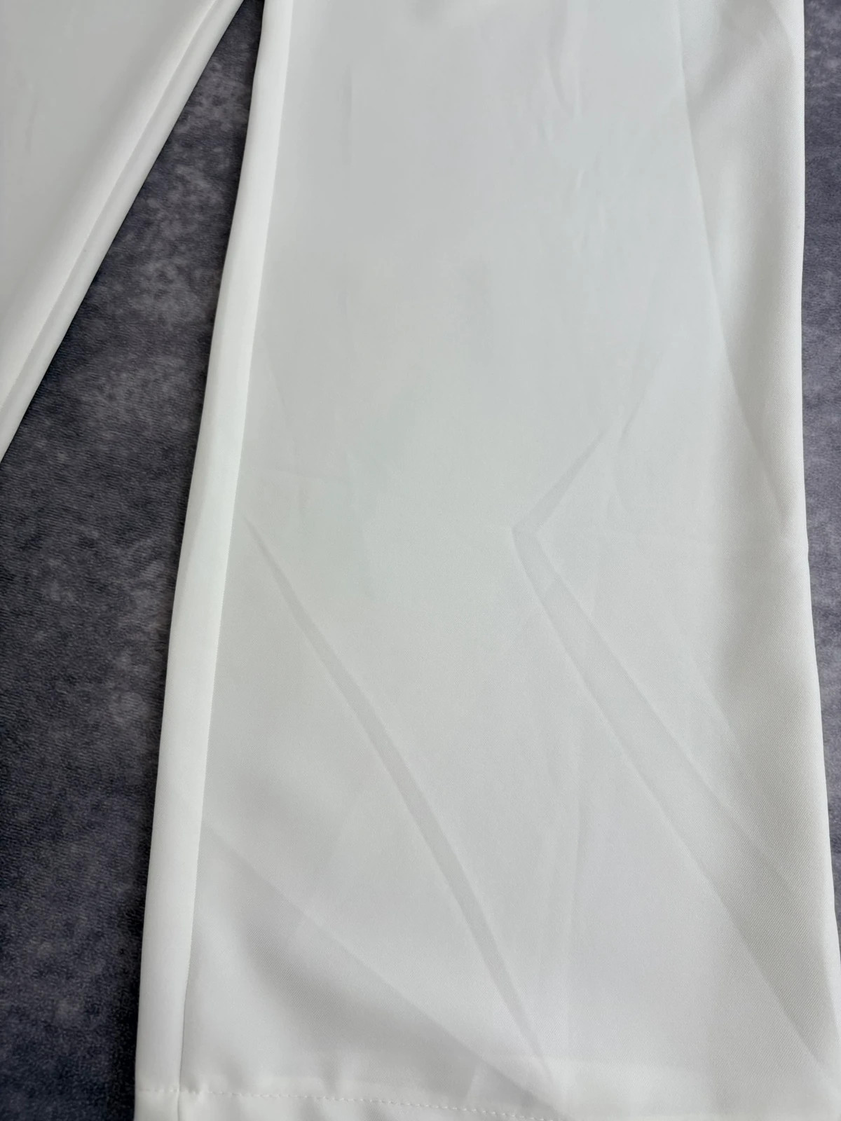 White Wide Leg Trousers High Waisted Elegant Summer Pants Casual Smart Chic Loose Tailored Style🌺 – Vintage Dressing – taille Taille unique 3