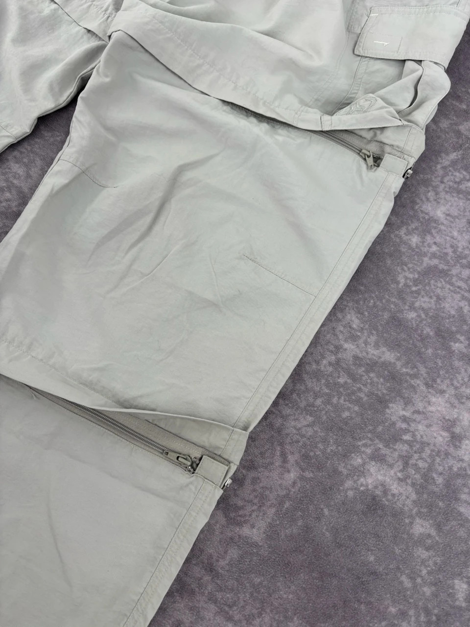 Pantalones cargo Maul Natural Law gris claro con diseño desmontable y bolsillos utilitarios – Maul – taille W46 | FR 56 4