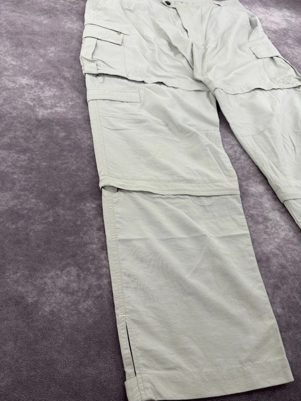 Pantalones cargo Maul Natural Law gris claro con diseño desmontable y bolsillos utilitarios – Maul – taille W46 | FR 56 2
