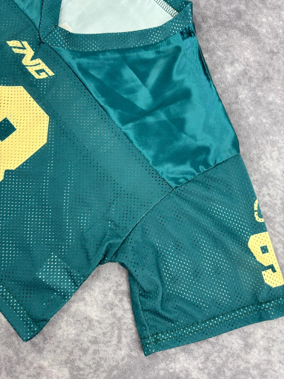 Vintage Teal Mesh Football Jersey Number 98 Adventure Retro Y2K Streetwear M – Vintage Dressing – taille M 5