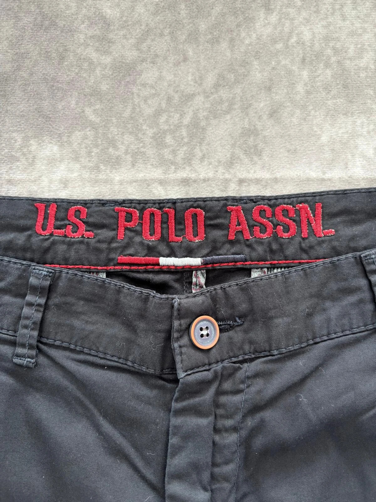 US Polo Assn Black Chino Pants Men Straight Leg Trouser Casual Cotton Smart Premium Classic🌺 – U.S. Polo Assn. – taille L 3