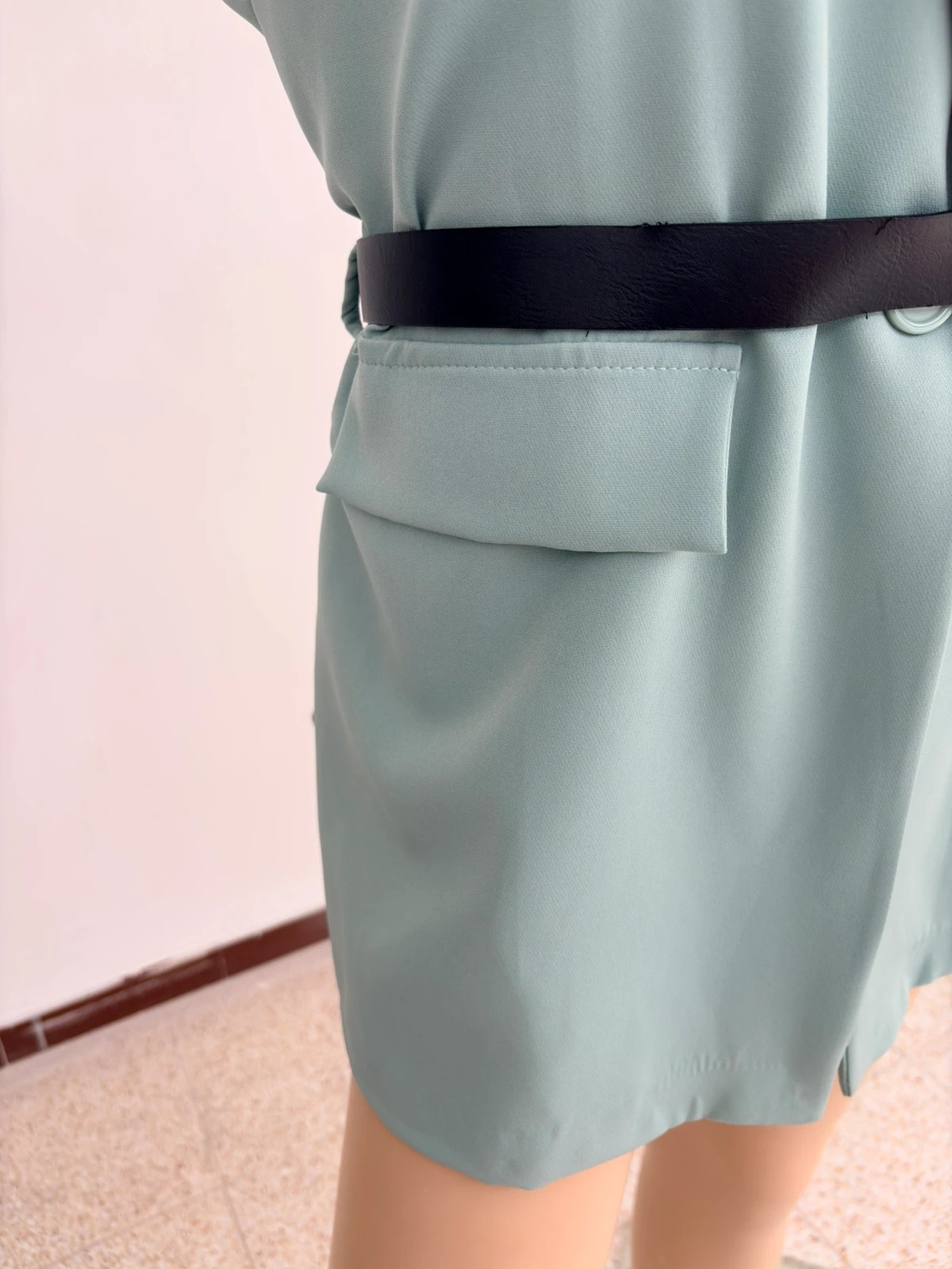 Sleeveless Mint Green Blazer Vest Elegant Casual Summer Jacket Outerwear Chic Waistcoat Women M🌺 – Vintage Dressing – taille M / 38 / 10 5