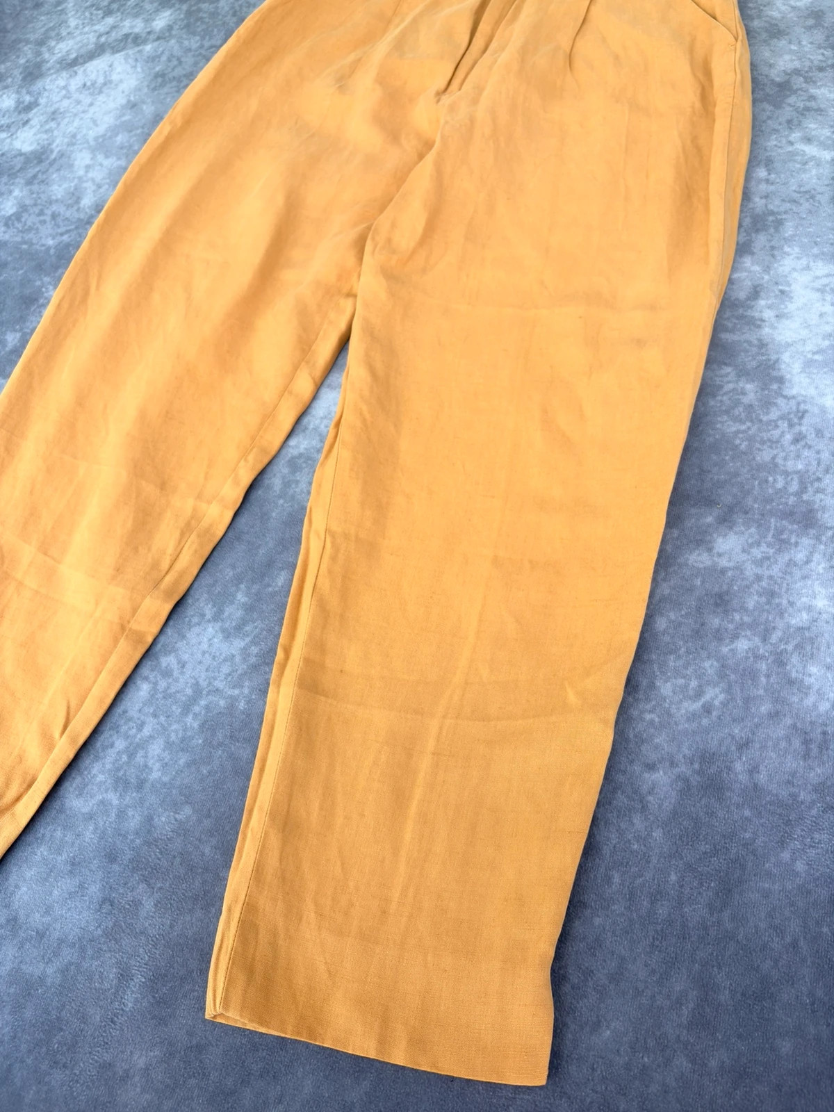 Vintage Burberrys of London Mustard Yellow Pleated Trousers High Waisted Pants Barcelona 🌺 – Burberrys – taille XXL / 44 / 16 3