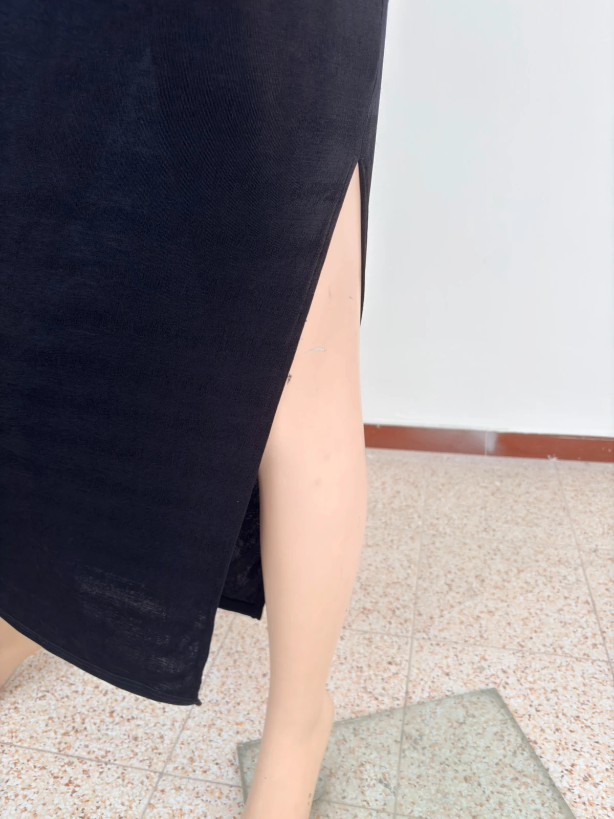 Black Strapless Maxi Dress Side Slit Tube Top Bodycon Elegant Party Night Out Basic Y2K🌺 – Vintage Dressing – taille M / 38 / 10 3