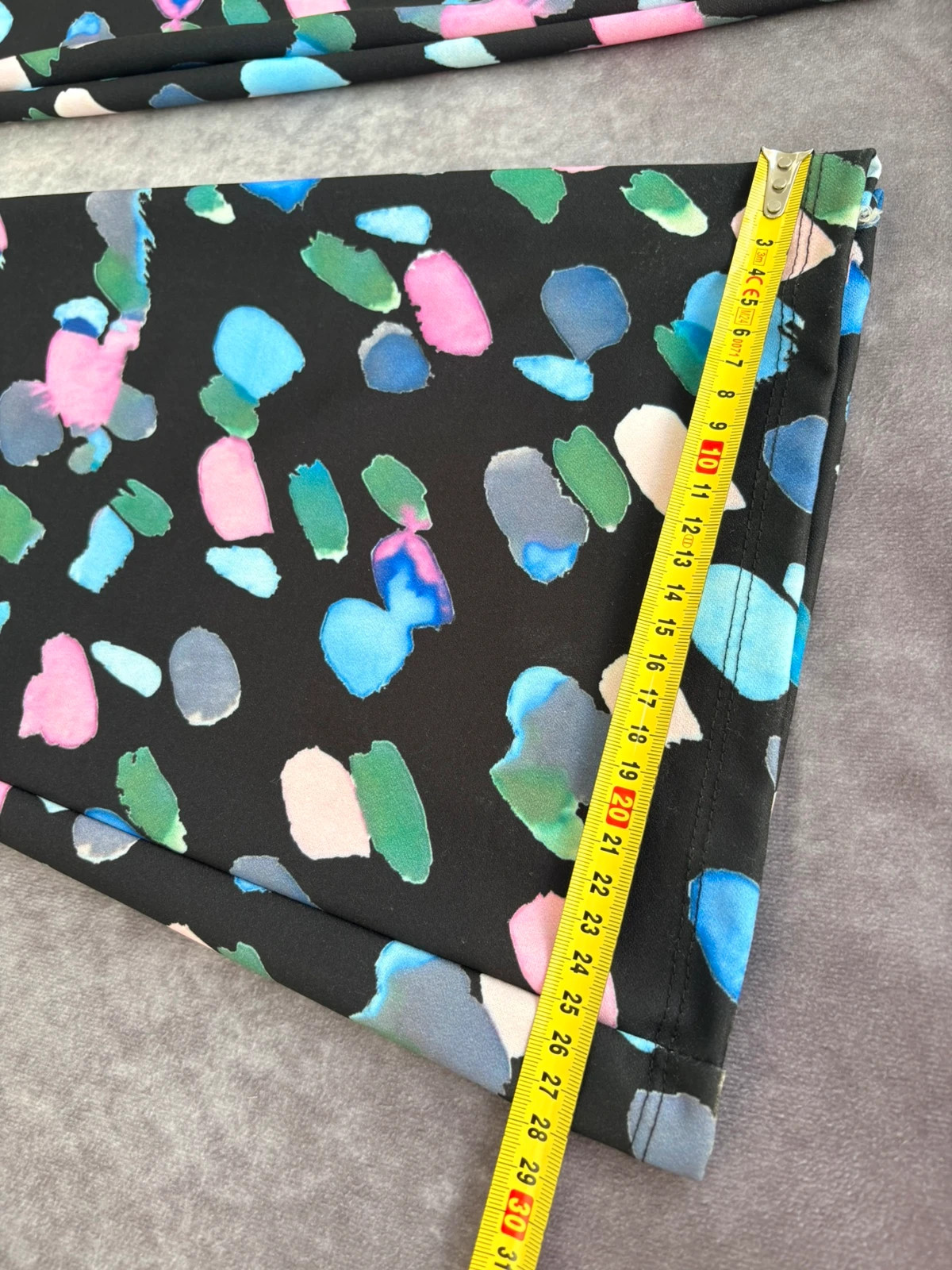 Colorful Paint Brush Stroke Print Flare Trousers High Waisted Retro Patterned Bell Bottoms🌺 – Vintage Dressing – taille Taille unique 5