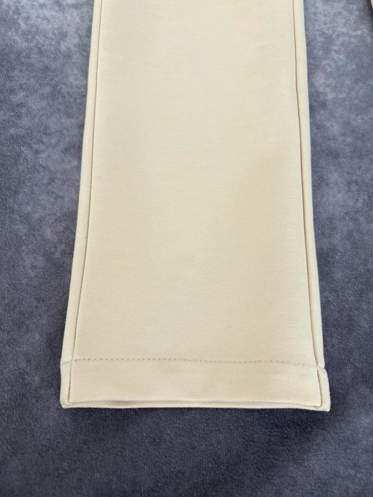 Beige High Waisted Straight Leg Tailored Trousers Pants Made In Italy Elegant Casual Size S🌺 – Vintage Dressing – taille S / 36 / 8 5