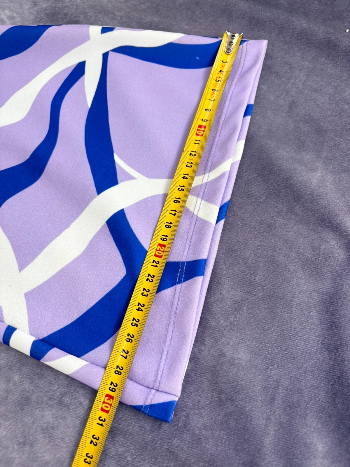 Purple Abstract Print Flare Trousers Retro Style Wide Leg Pants High Waisted Bell Bottoms🌺 – Vintage Dressing – taille Taille unique 5
