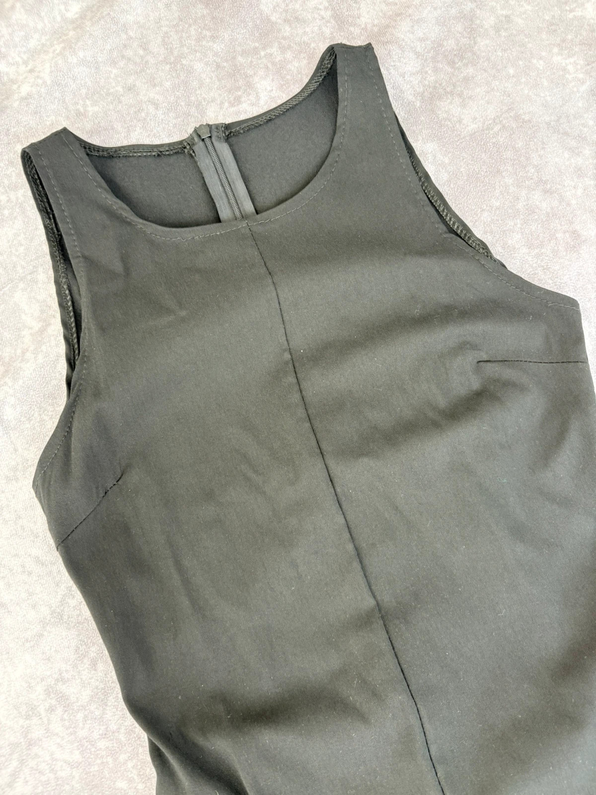 Black sleeveless mini dress with double brown belts K Star made in Italy party style outfit🌺 – Vintage Dressing – taille Taille unique 3