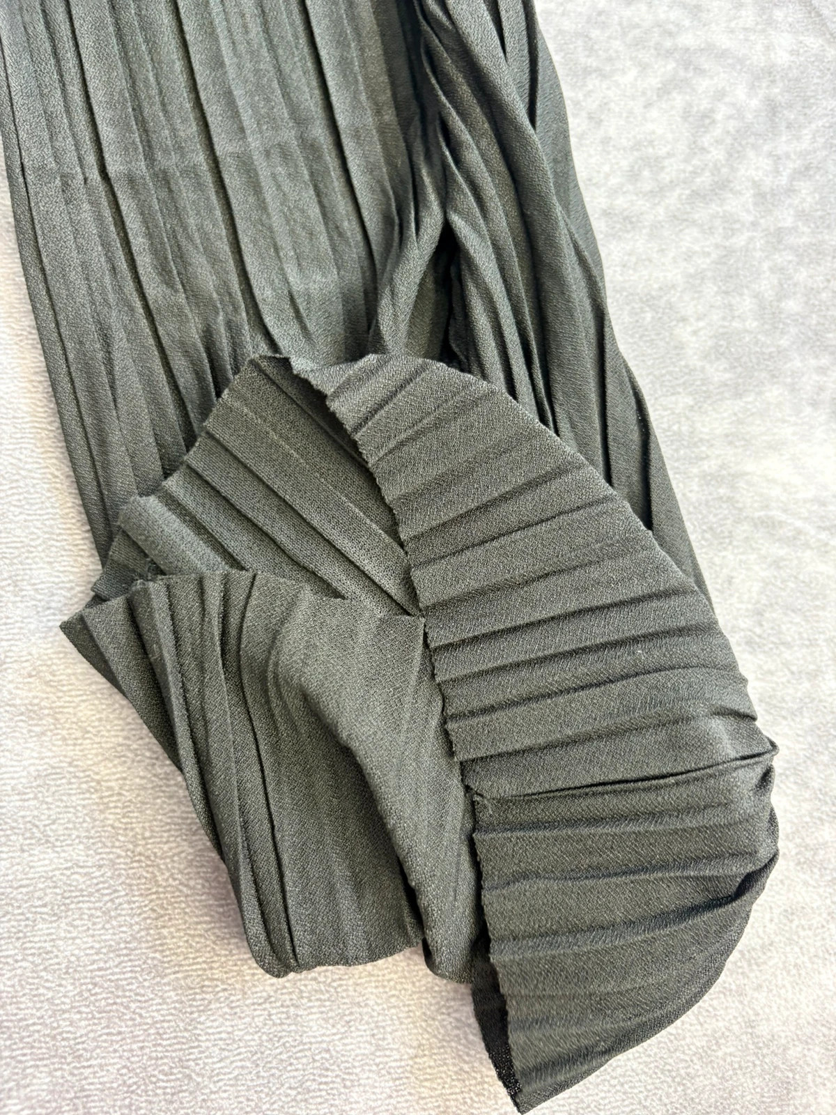High Waisted Black Pleated Wide Leg Palazzo Pants with Elastic Waist Comfortable Flowy Trousers🌺 – Vintage Dressing – taille Taille unique 3
