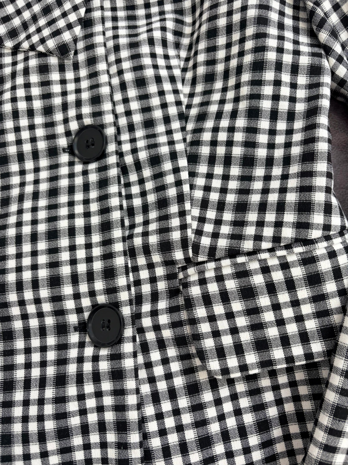 Gingham Plaid Off The Shoulder Blazer Top Cold Shoulder Double Breasted Jacket Bershka M🌺 – Bershka – taille M / 38 / 10 5