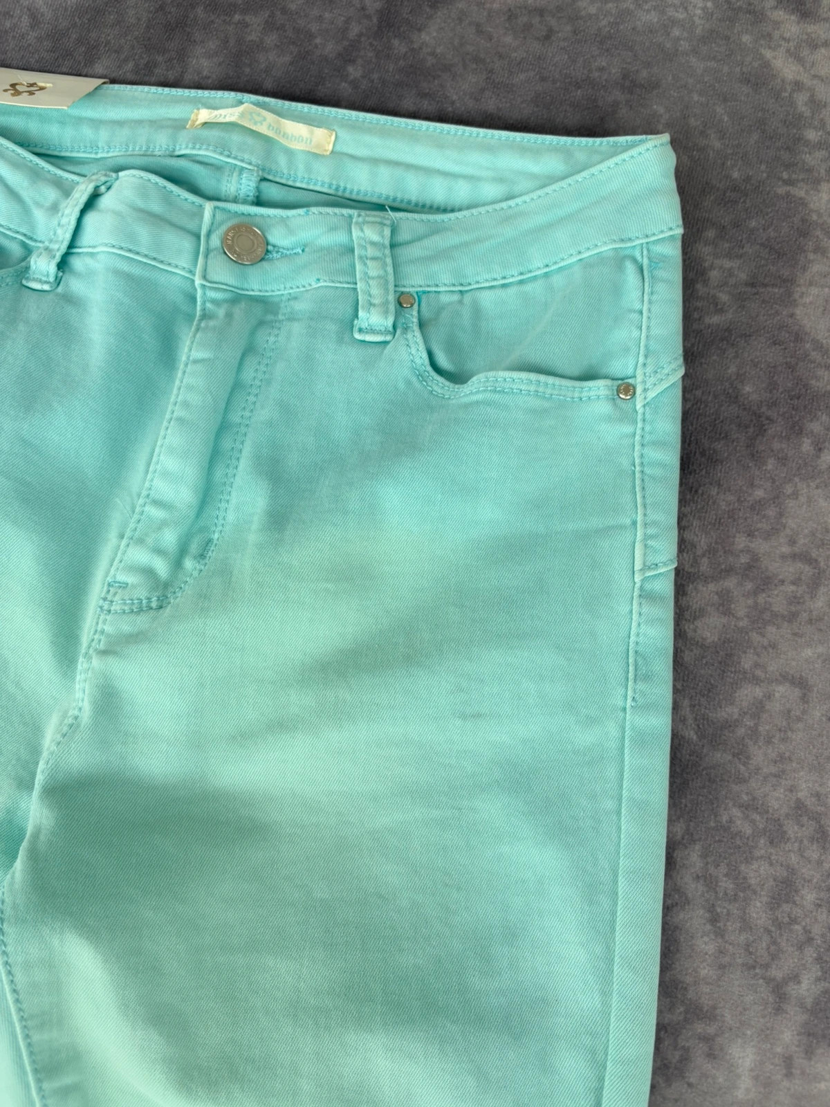Miss Bonbon Mint Green Skinny Jeans Women Size S Slim Fit Denim Pants Brand New Casual Pastel 🌺 – Miss bonbon – taille S / 36 / 8 4