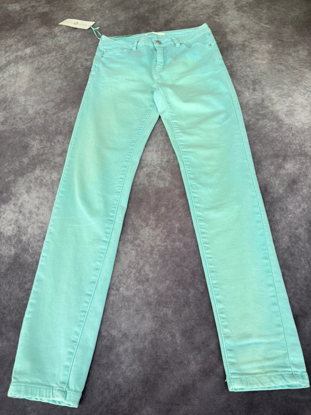 Miss Bonbon Mint Green Skinny Jeans Women Size S Slim Fit Denim Pants Brand New Casual Pastel 🌺 – Miss bonbon – taille S / 36 / 8