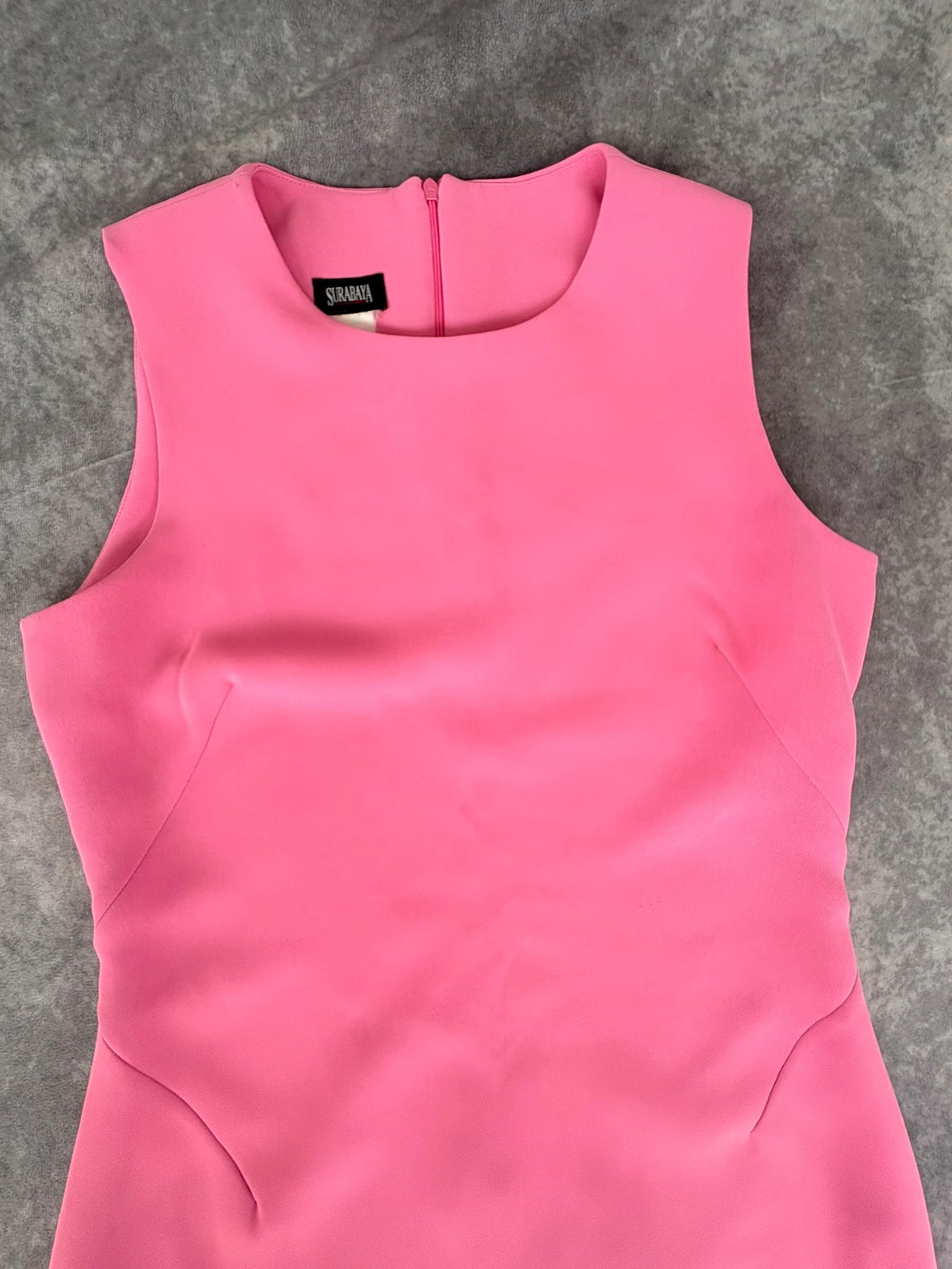 Bright Pink Sleeveless Cocktail Shift Dress Elegant Wedding Guest Party Event Fitted Midi Dress🌺 – Vintage Dressing – taille M / 38 / 10 4