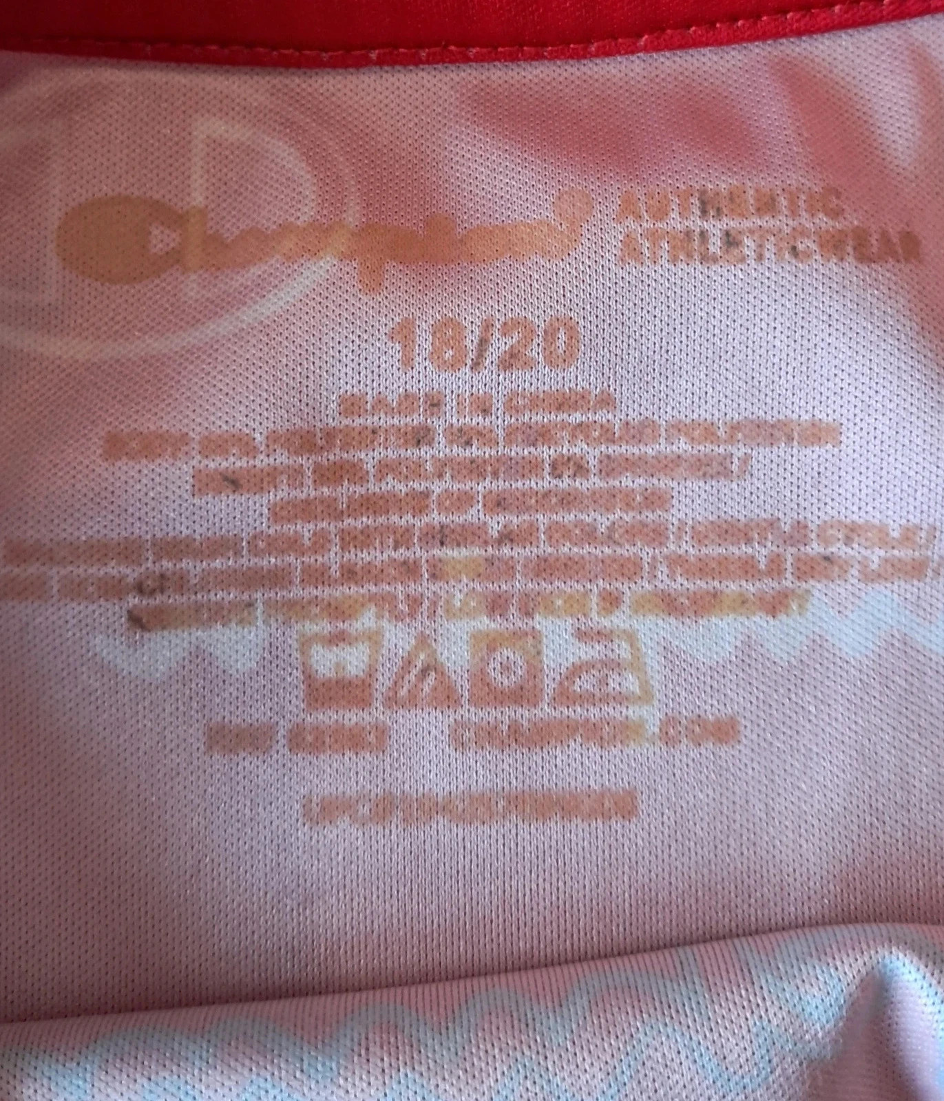 Champion T-Shirt Rouge – Champion – taille 16 ans / 176 cm 3