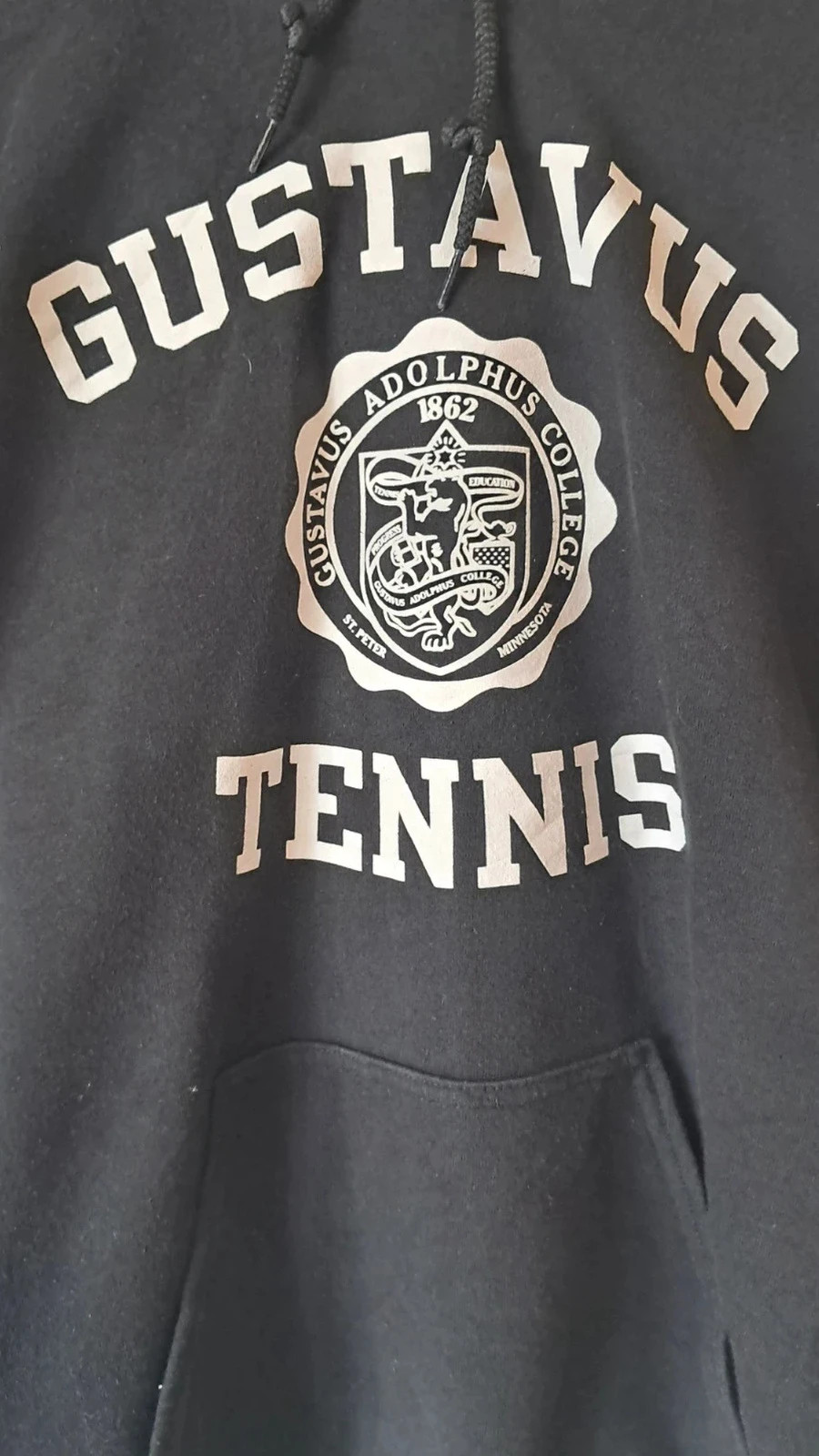 Tennis Gustavus Adolphus College Sweat à capuche – Gildan – taille M 2